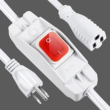 Outdoor Extension Cord with Switch On/Off Waterproof Switch 3 Prong Extension...