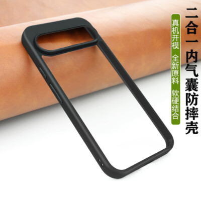 For Google Pixel 10 9 8 7 Crystal Clear Black Bumper Case Screen Protector