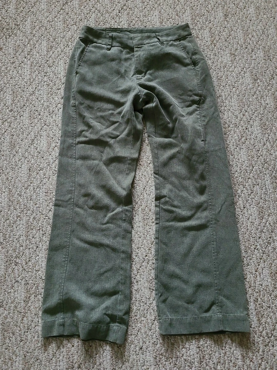EUC Patagonia Women s Hemp Casual Pants Color Green Size 8 Inseam 31