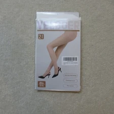 VELBGER Sheer Tights Twin Pack Women Summer Stockings High Waist Pantyhose NWT