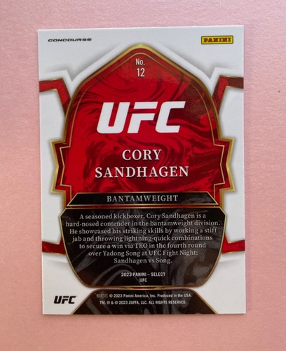 Panini Select UFC Cory Sandhagen Concourse #12 2023 - Imagen 2 de 2
