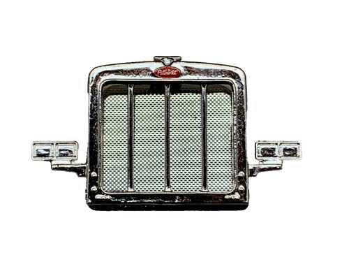 1/64 DCP PARTS CHROME PETERBILT 359 SQUARE LIGHT GRILL