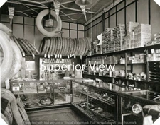 Old Time Automobile Parts Store Vintage Auto Parts Steering Wheels Tires GREAT