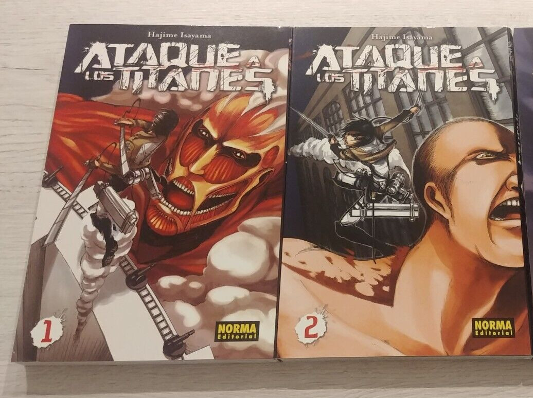 Manga Ataque a los Titanes Tomos 1 y 2 español Norma Comics