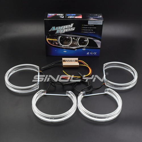 DTM Acrílico LED Ojos de Ángel Halos Switchback Para BMW E46 Faros Accesorios - Imagen 2 de 11