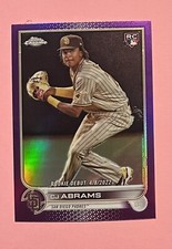 CJ Abrams 2022 Topps Chrome Update PURPLE Refractor RC Rookie Debut