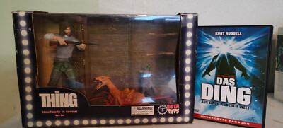 The Thing - MacReady in kennel BOX SET Figur SOTA TOYS OVP Kurt Russell + DVD