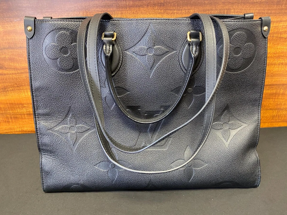 Authentic Louis Vuitton OnTheGo GM Giant Monogram Empreinte Leather Tote Bag s l1200