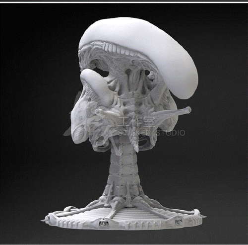 Alien Bust 3D Printing Unpainted Figure Model GK Blank Kit New Hot Toy In Stock - Picture 5 of 8