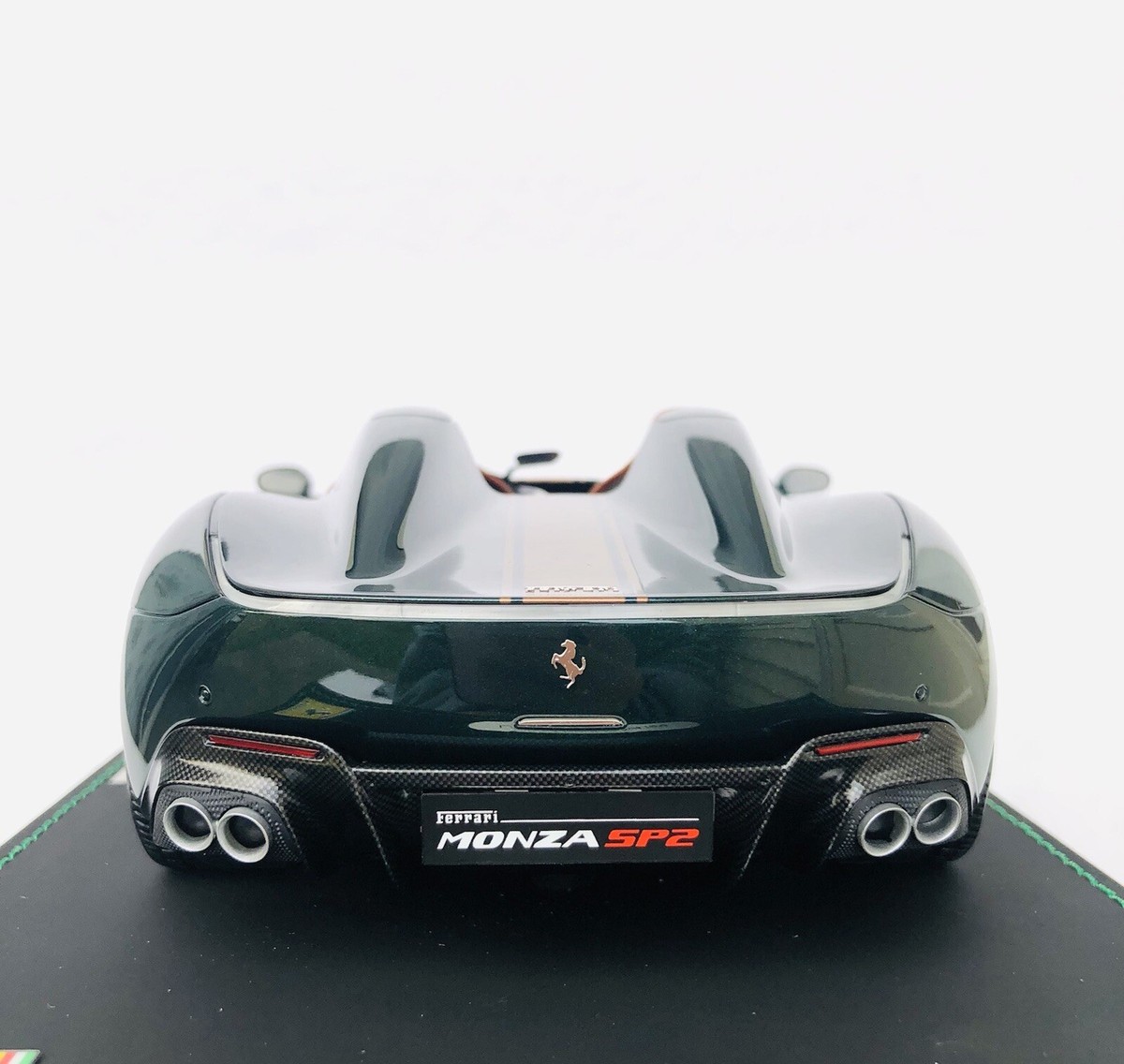1/18 BBR Ferrari Monza SP2 Dark Green/Gold Stripe Limited 99