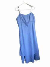 David  s Bridal Dress Gown Blue Sheath Sleeveless Size 12