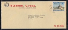 DOMINICAN REPUBLIC Commercial Cover Santo Domingo to New York 8-12-1965 Cancel