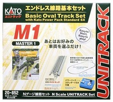 Kato N Gauge Basic Oval Track Set with Power Pack Standard SX Master 1 20 852