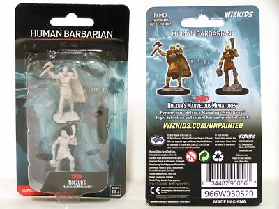WZK90056 D&D Nolzur's Marvelous - Unpainted Miniatures - Female Human Barbarian