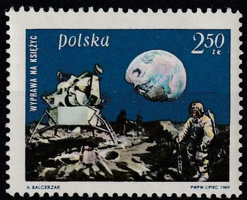 Polen postfris 1969 MNH 1940 - Maanlanding Apollo 11