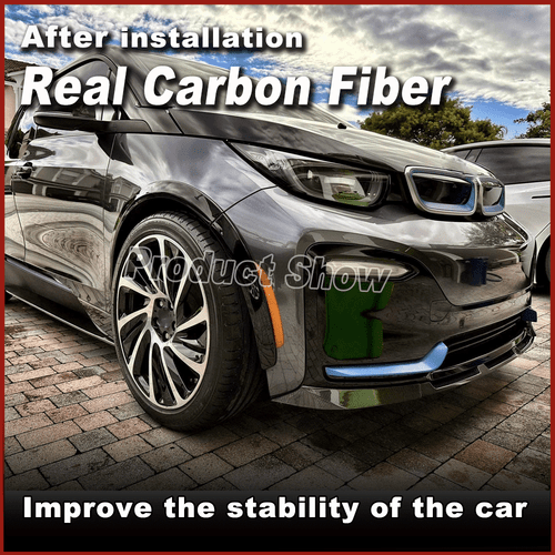 Fit For BMW i3 I3 Hatchback 2018-2023 REAL Carbon Front Bumper Spoiler Chin Lip - Bild 5 von 13
