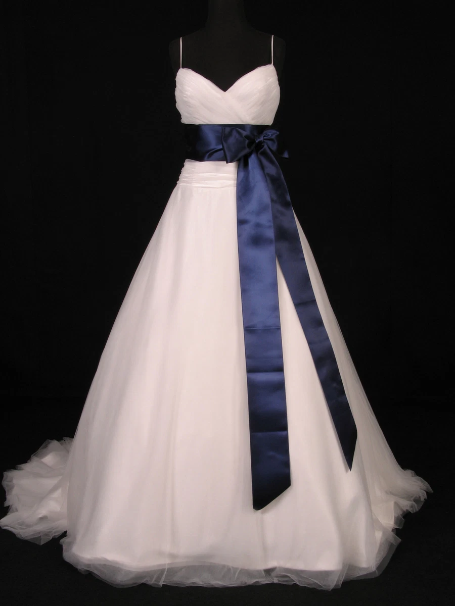 Navy top sash belt