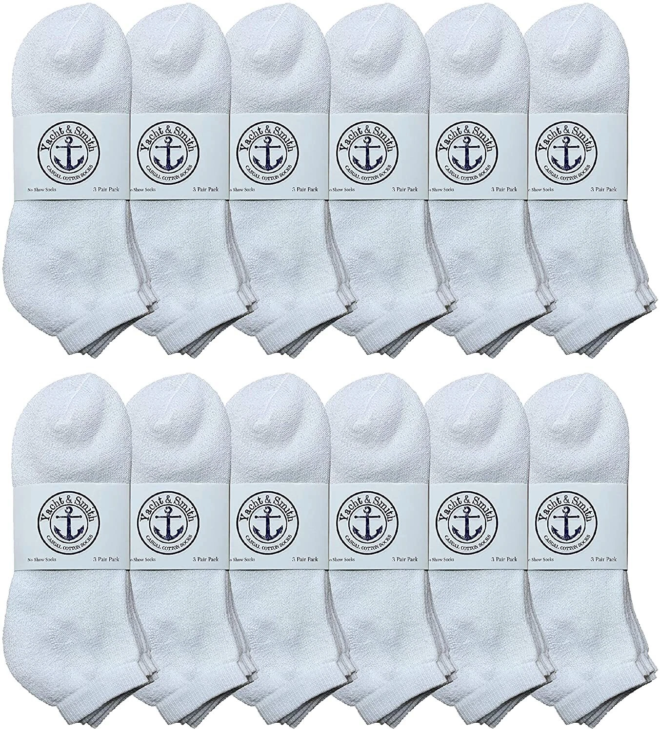 Mens Cotton No Show Socks, Soft Sports Socks In Bulk, King Size 13-16 (White,12)
Opens in a new wind