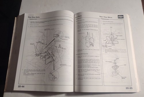 1987 HONDA ACURA OEM SHOP MANUAL AUTO REPAIR BOOK MECHANIC. PAPERBACK BOOK. - Picture 9 of 12