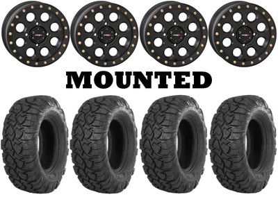 Kit 4 ITP UltraCross R-Spec 32x10-15 on System 3 SB-7 Beadlock Matte Black HP1K