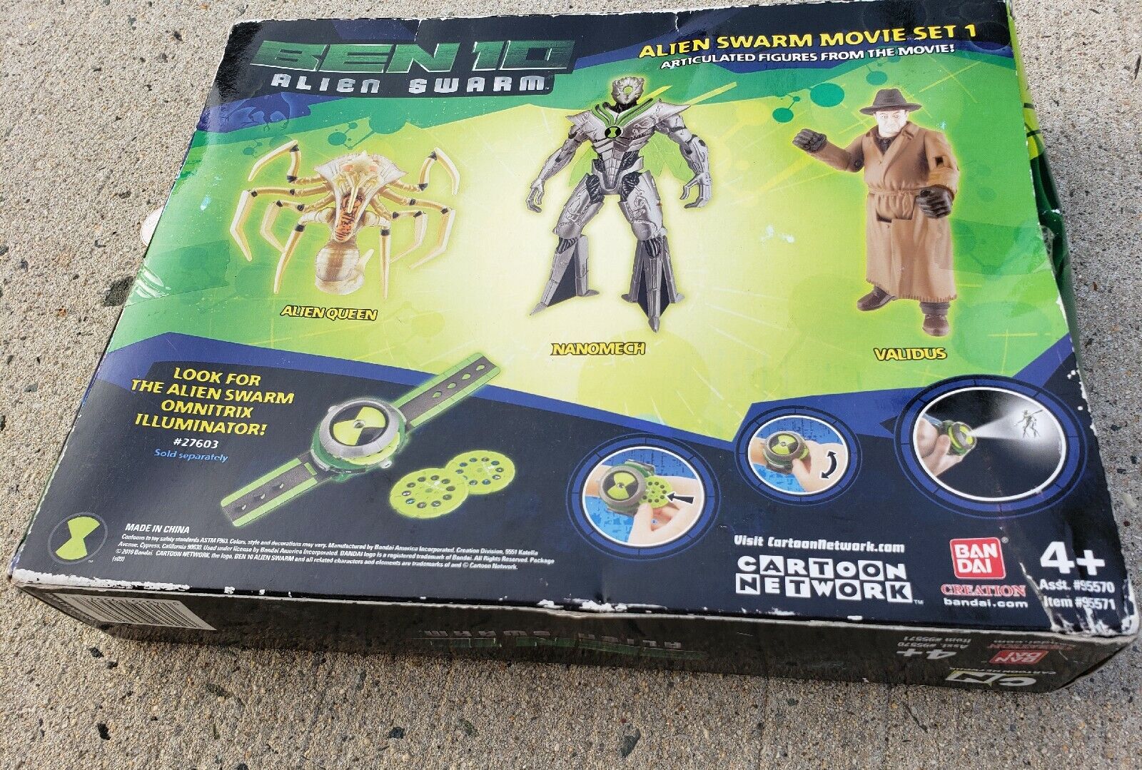 Bandai Ben 10 Alien Swarm Movie Set 1 Sealed New In Box (With Shelf Wear,  Dings)