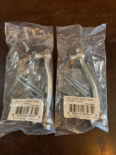 CABINET BAR PULLS 3-3/4" Syracuse Lot x2pks Hardware Resources 575-96SN - Picture 1 of 6