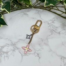 Louis Vuitton Porte Cle Blooming Flower BB Gold Key Charm 4.7in Used