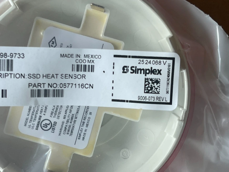 Case Of 30 Simplex Fire Alarm Heat Detector Sensor P/N 0677116CN PID 4098-9733 - Image 3 of 4
