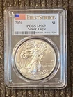 2020 American Silver Eagle Dollar PCGS MS69 First Strike 99% Silver Beautiful