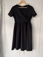 Sophie Black wrap skater dress uk 14