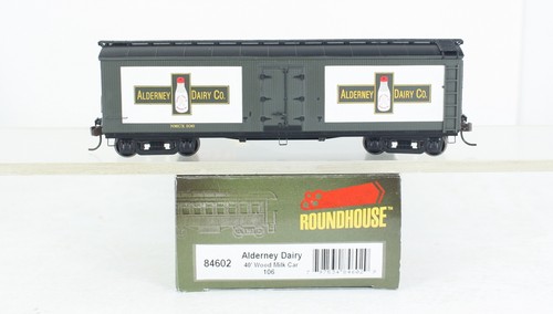 Coche de leche de madera Alderney Dairy 40’ escala HO Roundhouse RTR 84602 NMCX 106 | Zustand: Used