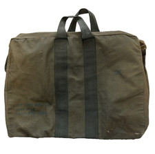 Vietnam War USAF Sage Green Canvas Flyer's Kit Bag (1963 Dated) NICE! K-128