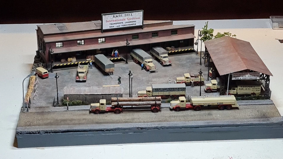 Diorama Spedition KARL BIEL Spur N 1:160