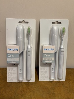Philips One By Sonicare BatteryToothbrush + Case (LOT OF 2)NEW SEALED