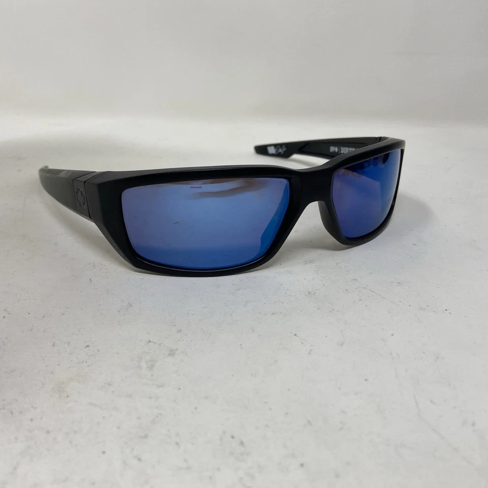 GAFAS DE SOL SPY OPTIC DIRTY MO NEGRO MATE CON LENTE POLARIZADA ESPEJO AZUL! U87 Foto 4 de 4