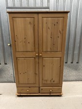 FREE LOCAL DELIVERY Pine Double Wardrobe (msg First To Arrange Delivery)