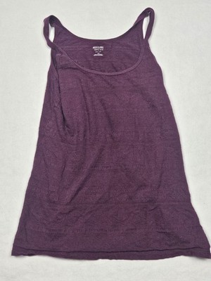 Mossimo Shirt Womens Large Tank Top Burgandy Maroon Geometric Textured
