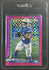 KENNETH WALKER III 2025 TOPPS CHROME #276 HOT PINK X-FRACTOR SEAHAWKS