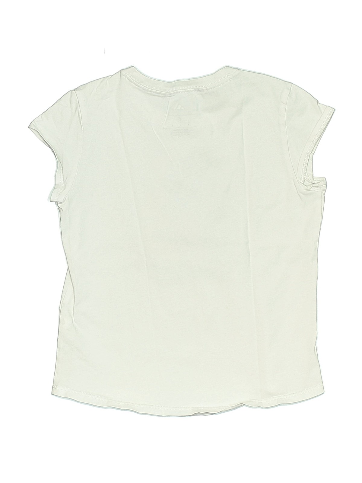 Adidas Girls Ivory Short Sleeve T-Shirt 6 thumbnail 2