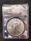2025 P SILVER EAGLE FIRST STRIKE EAGLE PRIVY MS-70