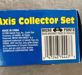 MICRO MACHINES WWII: ALLIED VS. AXIS Collector Set New in Box Galoob 1998