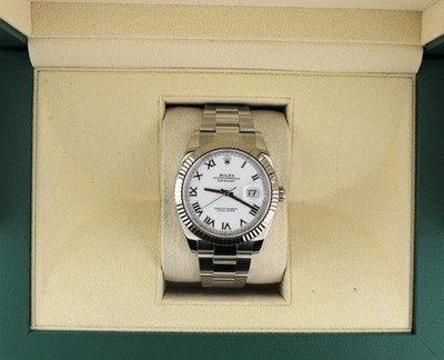 2025 Rolex Datejust 126334 White Roman Dial SS Oyster No Papers 41mm