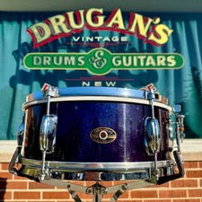 1960s Slingerland 5.5x14 Special Student Model No. 159 Snare Drum Blue Sparkle