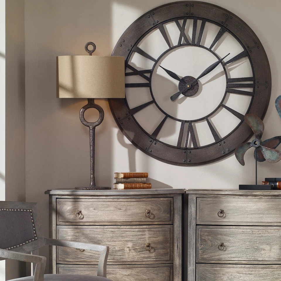 Lámpara de mesa buffet Uttermost 27663 Ferro 35" de alto - negra Foto 4 de 4