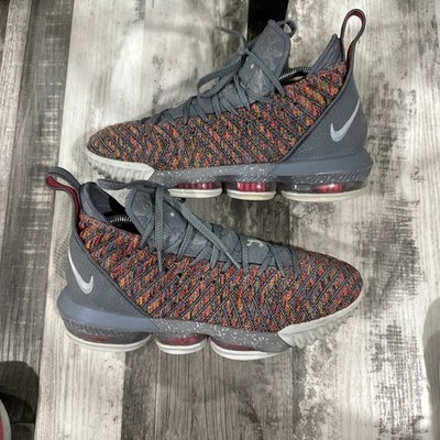 Nike LeBron 16 XVI 20 20 Multicolor Grey Size 9 Sneakers Shoes
