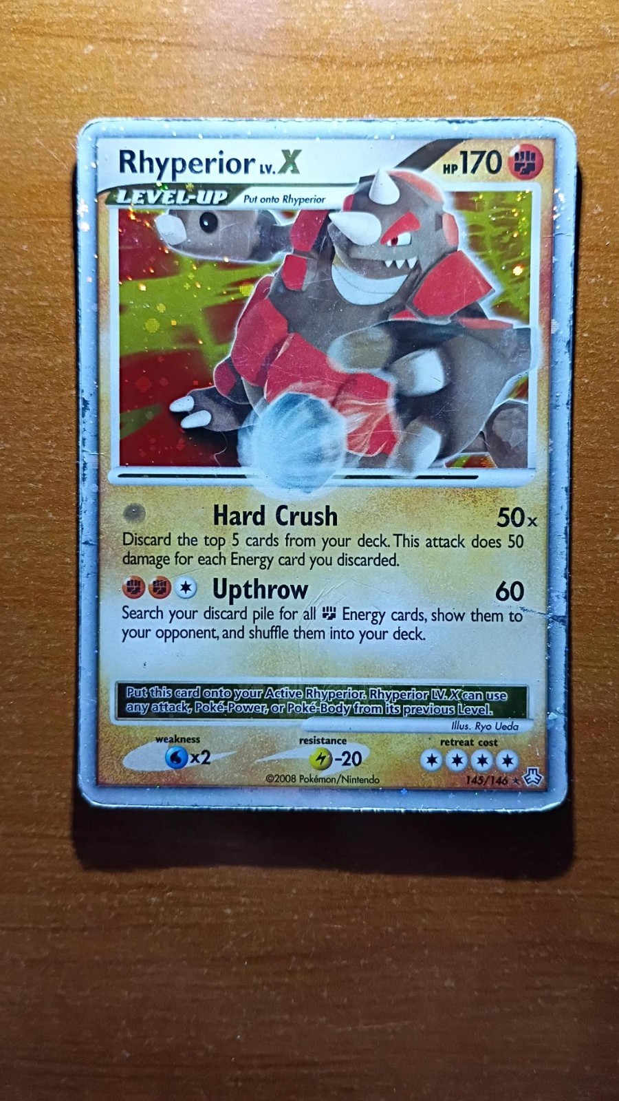 Rhyperior LV.X 145/146 Ultra Rare MP/HP 2008 Pokemon Legends Awakened