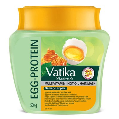 Vatika Ei Protein Haarmaske 500g | Protein-Rekonstruktion | Starkes Haar