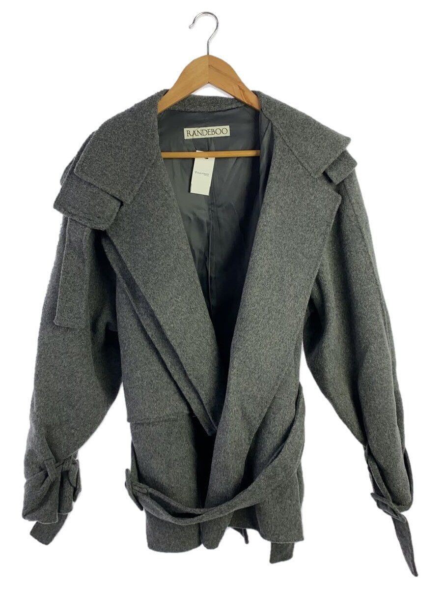 ALTRA Cappotto lana mezzo trench Ainer altro OMAGGIO grigio tinta unita 01013 01264