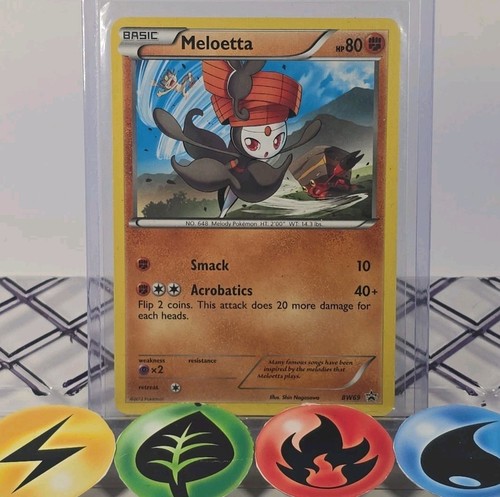 Pokémon TCG Meloetta BW69 Black & White Black Star Promo 2012 LP