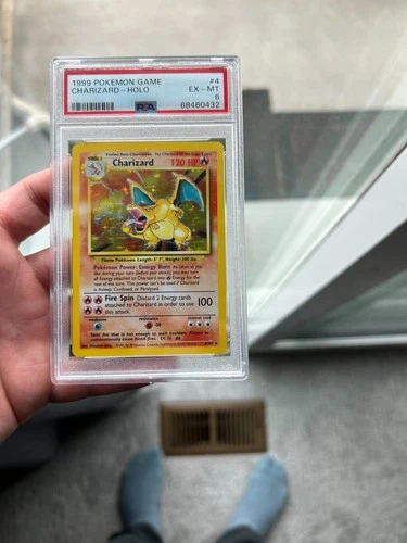 PSA 6 EX-MT Charizard Base Set 4/102 Holo 1999 Pokémon Excellent - Mint